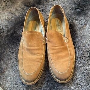 Size 11 wood sole brown dress shoes